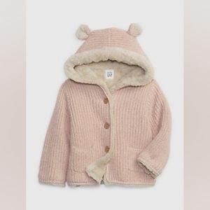 GAP Baby Sherpa-Lined Bear Sweater
